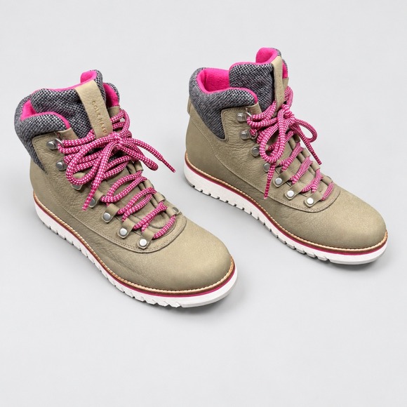 Cole Haan Shoes - Cole Haan GrandExplore Boots Womens 8B Waterproof Taupe Pink Hiker NWOB